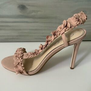 Jessica Simpson Light Pink Floral Heels